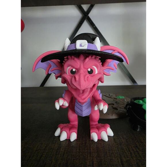 Pixipuff the Dragon Witch 3d Printed Custom Figure - Picture 3 of 7